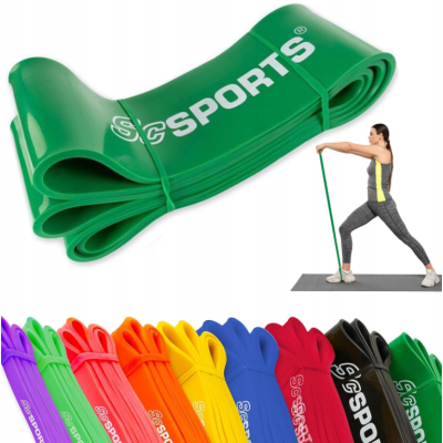 ScSPORTS odporová guma 8,3 cm, tmavozelená