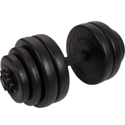 Sada nastaviteľných činkových závaží 30 kg , cement