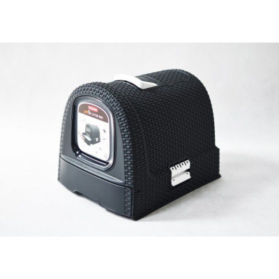 Toaleta pro kočky RATTAN - šedá CURVER