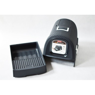 Toaleta pro kočky RATTAN - šedá CURVER