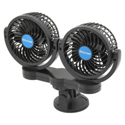 Ventilátor MITCHELL DUO - 12 V, na prísavku