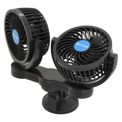 Ventilátor MITCHELL DUO - 12 V, na prísavku