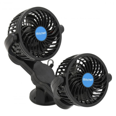 Ventilátor MITCHELL DUO - 12 V, na prísavku
