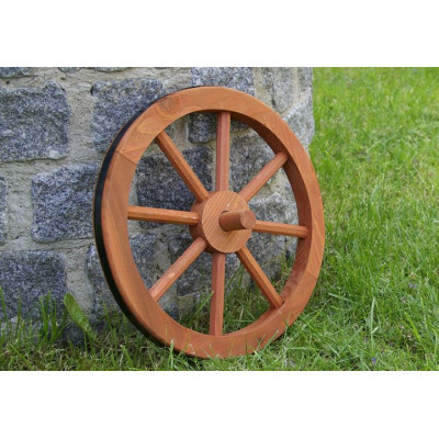 Ghana Garth Drevené koleso 35 cm - štýlová rustikálna dekorácia