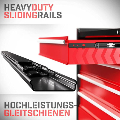 TIMBERTECH Vozík na kolieskach, 4 zásuvky s vložkami