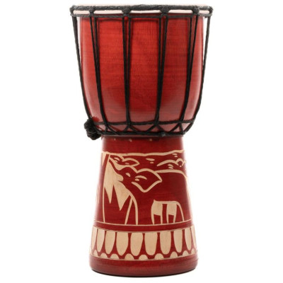 Detský bubon Djembe, slon, ručná výroba, 30 cm