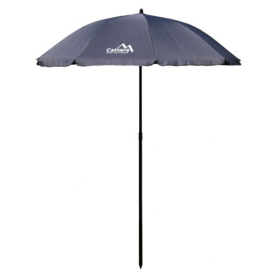 Slnečník skladací, 180 cm, sivý