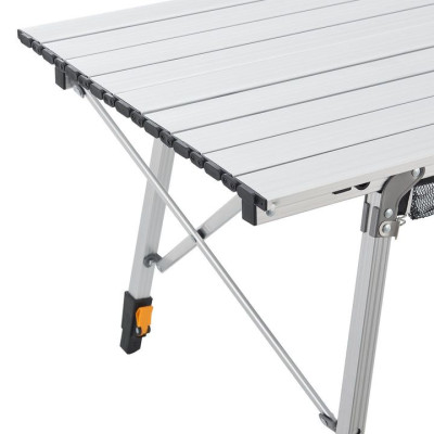 Skladací hliníkový kempingový stôl, 90 x 52 x 68 cm