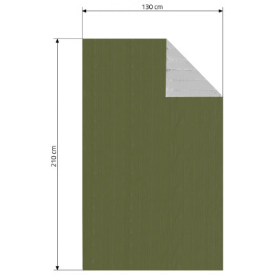 Izotermická zelená fólia SOS - 210 x 130 cm