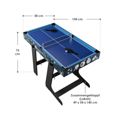 Multifunkčný herný stôl 5v1 - futbal, basketbal, hokej