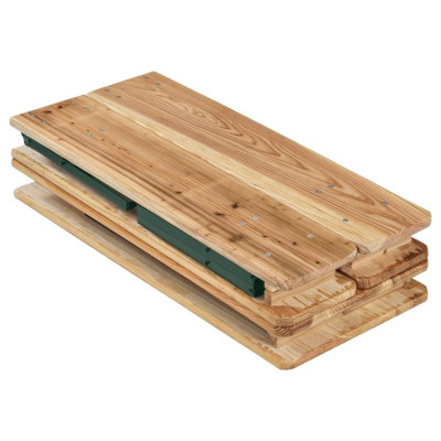 Pivný set 220 cm z jedľového dreva, skladacia, nosnosť 250kg