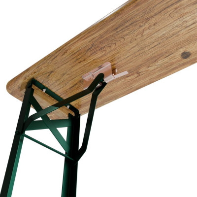 Pivný set 220 cm z jedľového dreva, skladacia, nosnosť 250kg