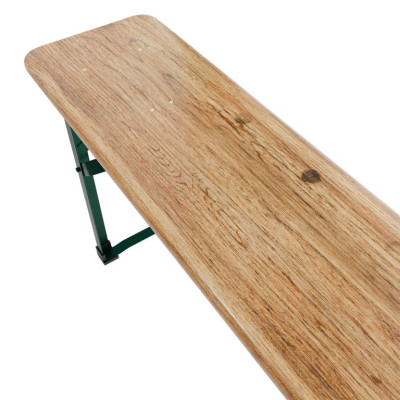 Pivný set 220 cm z jedľového dreva, skladacia, nosnosť 250kg