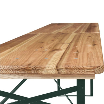 Pivný set 220 cm z jedľového dreva, skladacia, nosnosť 250kg