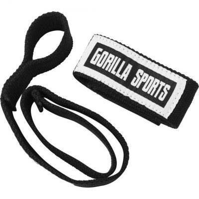 Gorilla Sports Popruhy na zápästie, čierna/biela