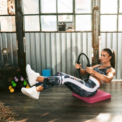 Gorilla Sports Kruh na pilates, 39 cm, čierny
