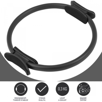 Gorilla Sports Kruh na pilates, 39 cm, čierny