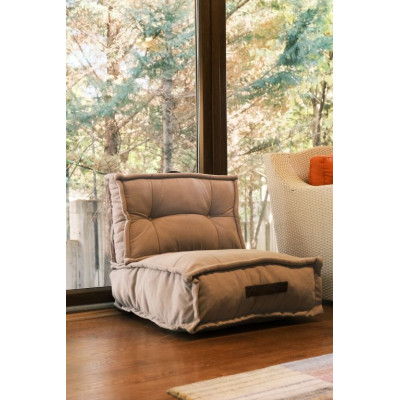 Sedací vankúš, 60 x 62 x 60 cm, sivý