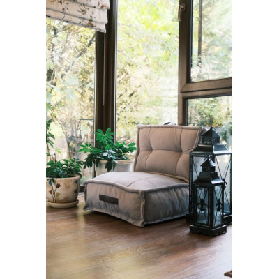 Sedací vankúš, 60 x 62 x 60 cm, sivý