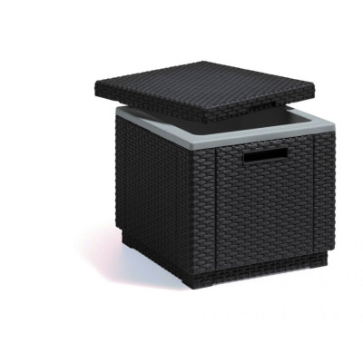 Záhradná chladnička taburet ICE CUBE - grafit
