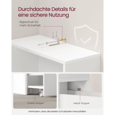 Úzka kúpeľňová skrinka so zásuvkami a nastaviteľnou policou