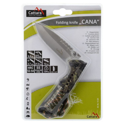 Nôž zatvárací CANA s poistkou 21,6 cm