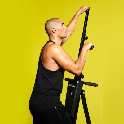 Gorilla Sports Vertikálny stepper 98 x 103 x 141 cm, čierny