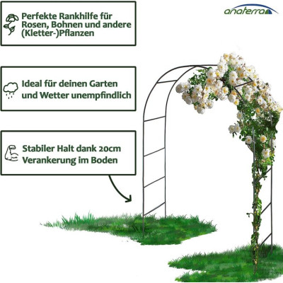 Anaterra Záhradný oblúk pre popínavé rastliny, 2 ks, 13 mm