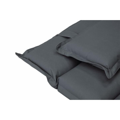 Sada 2x polstrování na lehátko Garthen - antracit