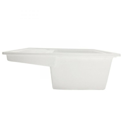 Aquamarin Granitový kuchynský drez, 57 x 45 cm, biely