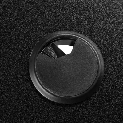 Výškovo nastaviteľný pracovný stôl 160x75 cm, čierny