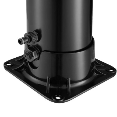 Vonkajšia solárna sprcha s objemom 35 l, dažďovou hlavicou