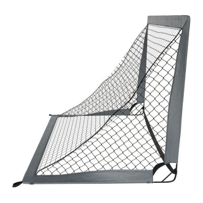 Sada 2 skladacích futbalových bránok 120 × 90 cm, sivá