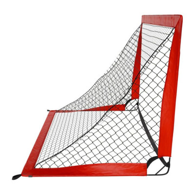 Sada 2 skladacích futbalových bránok 120 × 90 cm, červená