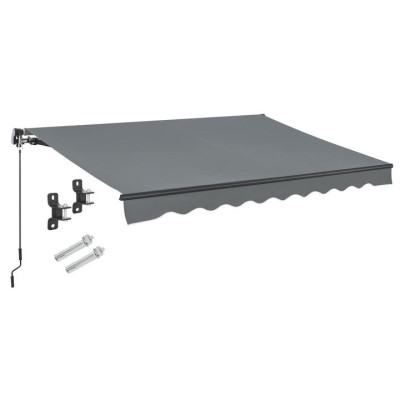 Vonkajšia markíza 300 x 250 cm, sivá,s nastaviteľným sklonom
