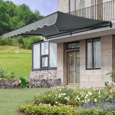 Vonkajšia markíza 300 x 250 cm, sivá,s nastaviteľným sklonom