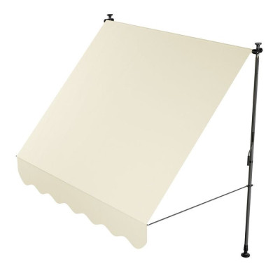 Balkónová markíza 200x120 cm, béžová, výškovo nastaviteľná