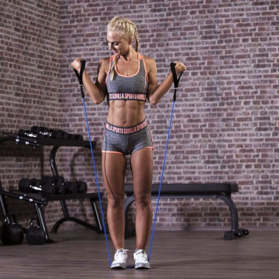 Gorilla Sports Posilňovacie gumy, sada, 3 obtiažnosti