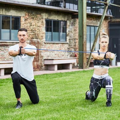 Gorilla Sports Posilňovacie gumy, sada, 3 obtiažnosti