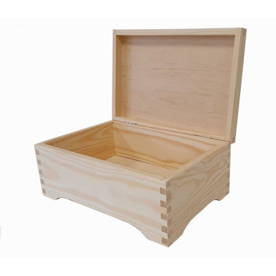 Drevená krabička, borovica, 30 x 20 x 13 cm