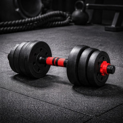 Nakladacie činky 2v1 – jednoručné aj obojručné, 20 kg