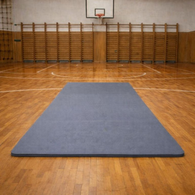 Gymnastická podložka XXL 210×110×2 cm sivá
