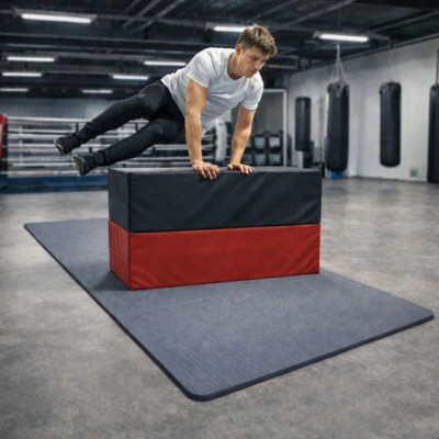 Gymnastická podložka XXL 210×110×2 cm sivá