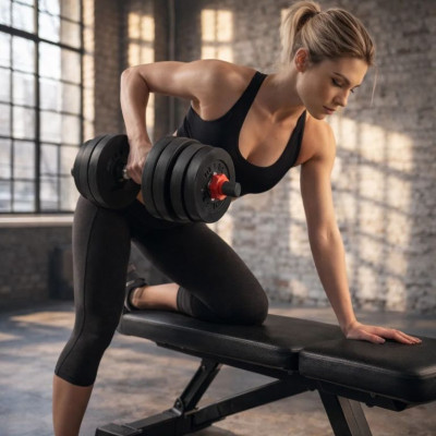 Nakladacie činky 2v1 – jednoručné aj obojručné, 30 kg