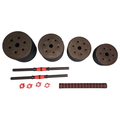 Nakladacie činky 2v1 – jednoručné aj obojručné, 30 kg