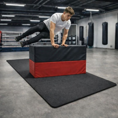 Gymnastická podložka XXL 210 × 110 × 2 cm čierna