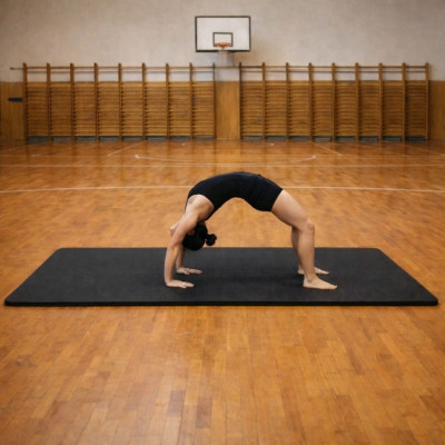 Gymnastická podložka XXL 210 × 110 × 2 cm čierna