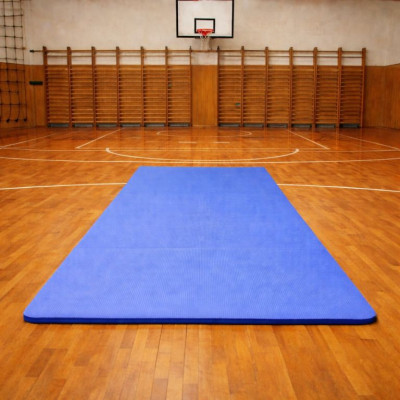Gymnastická podložka XXL 210 × 110 × 2 cm modrá