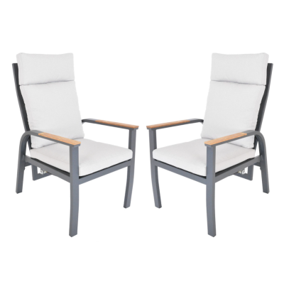 Hliníkové kreslá ANNECY DUO 2 ks