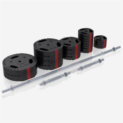 Univerzálna činková sada 100 kg Gorilla Sports, plast/cement